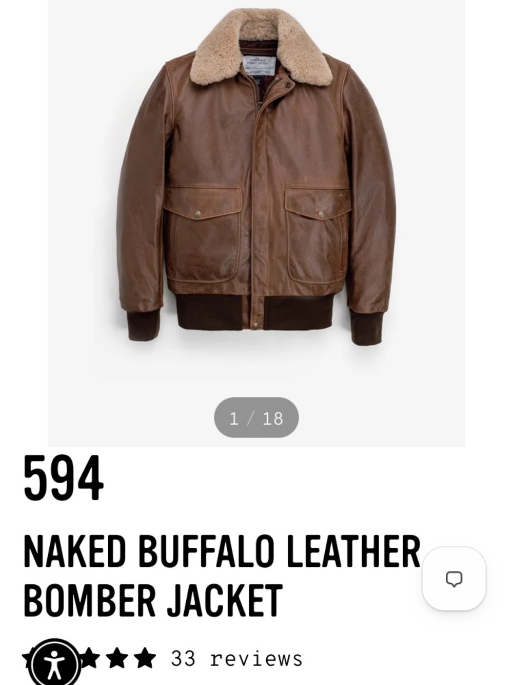 Schott NYC Brown Leather Bomber Jacket with Shearling Collar
